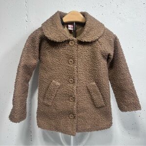 Paola Toddler Girls Brown Teddy Bear Cozy Jacket 4T
